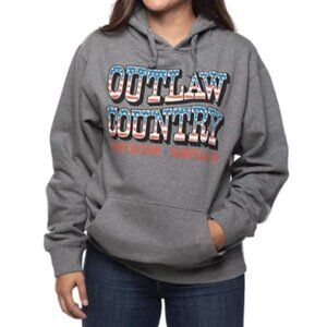 Grand Ole Opry OUTLAW COUNTRY FLAG HOODIE Large